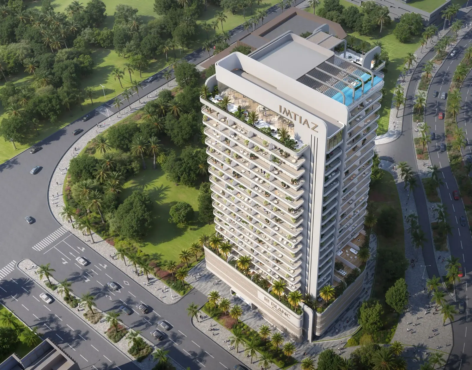 Le Blanc in Dubai Land Residence by Imtiaz Development - Exterior Image 4