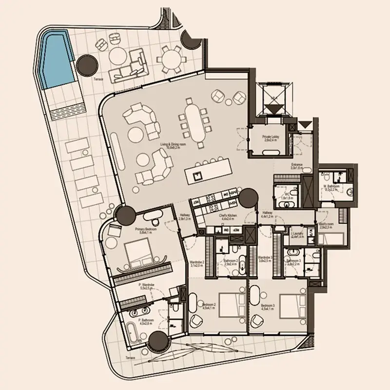 3 Bedrooms apartments - Eywa Way of Water