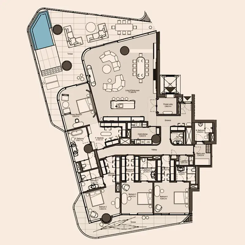 4 Bedrooms apartments - Eywa Way of Water