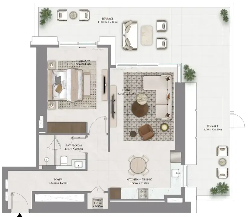 1 Bedroom apartments - Lyvia By Palace floor plan