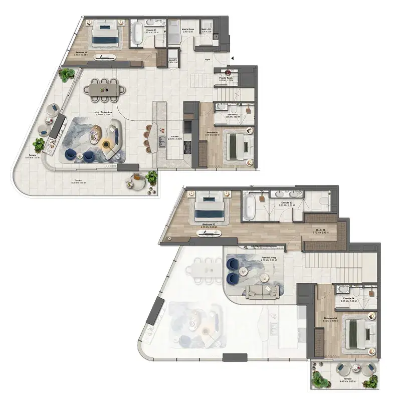 4 Bedrooms apartments - Soulever by Beyond