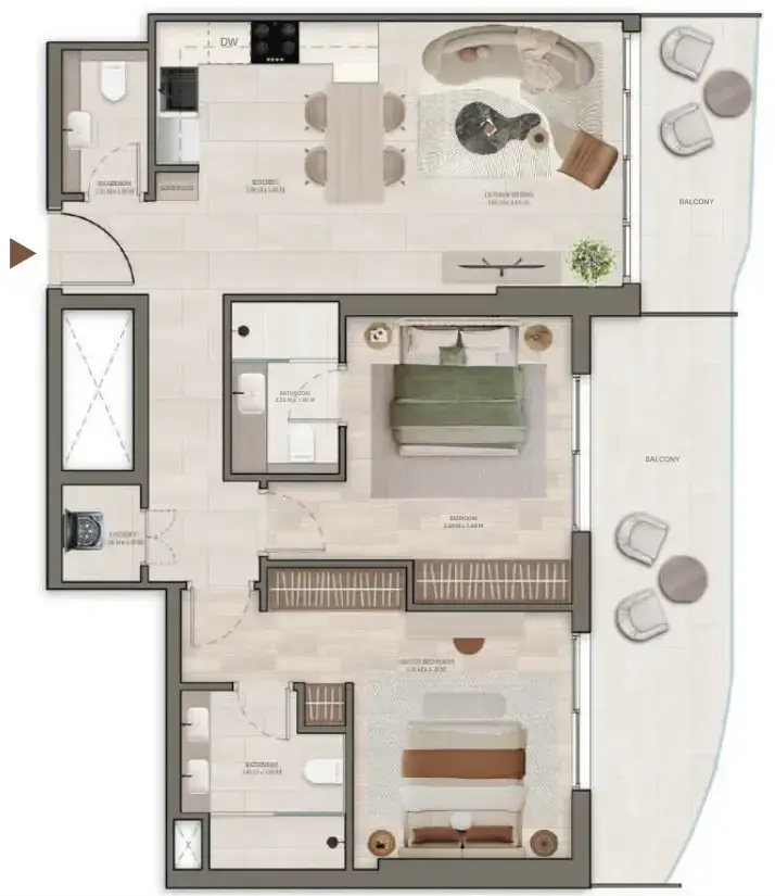 2 Bedrooms apartments - Stax