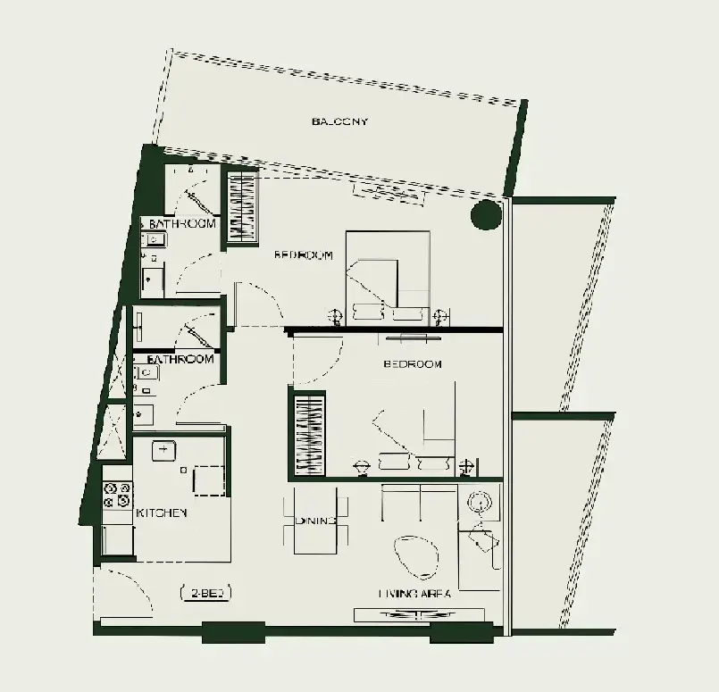 2 Bedrooms apartments - Binghatti HillCrest