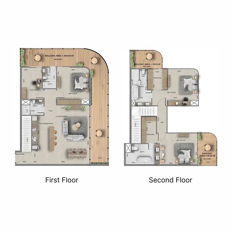 3.5 bedrooms duplex - 368 Park Ln.