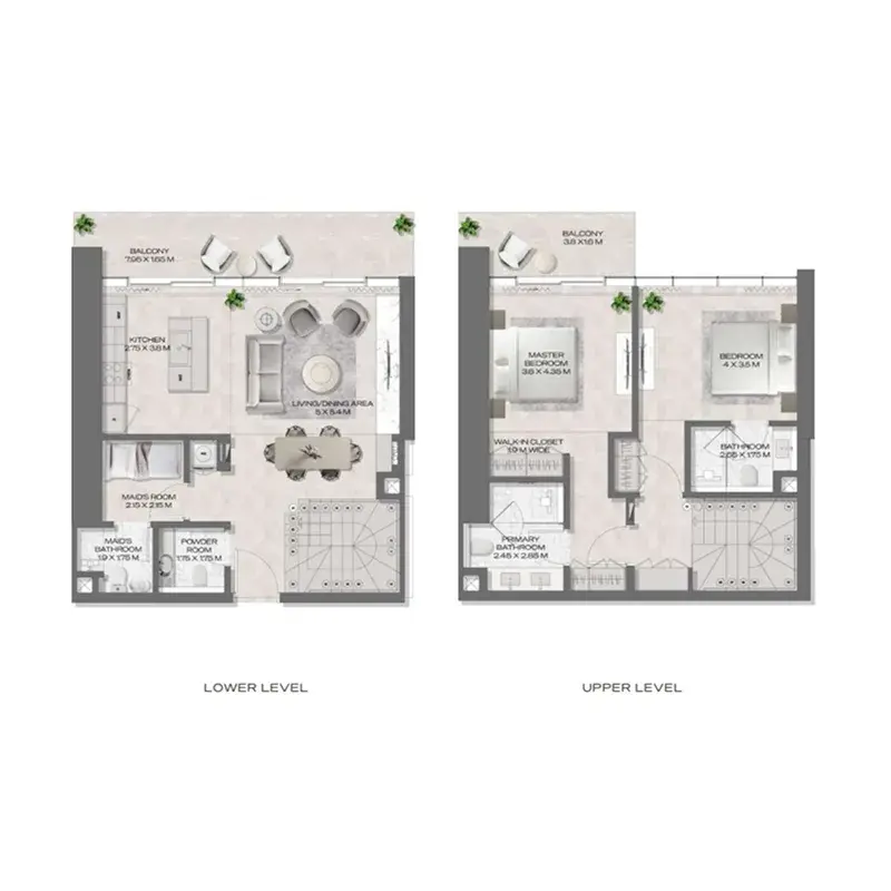 2 Bedrooms apartments - DWTN Residences