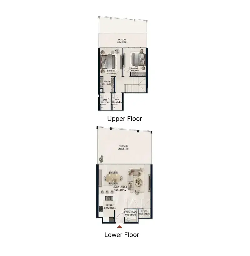 2 Bedrooms duplex - Norah Residence