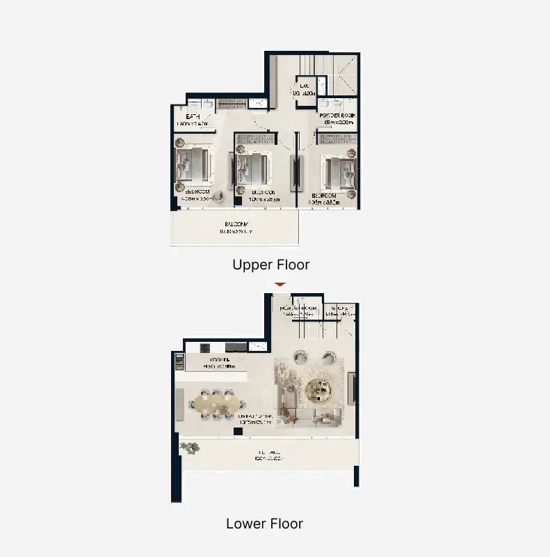 3 Bedrooms duplex - Norah Residence