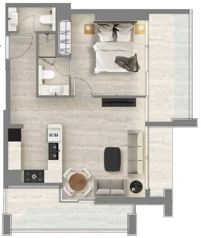 1 Bedroom apartments - Santorini Residences by Loutraki
