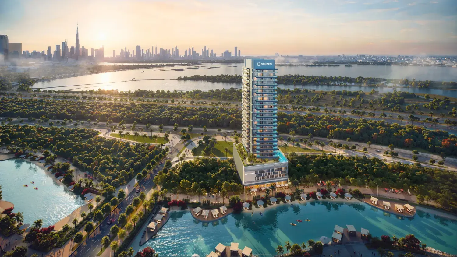 Zen Lagoons by Sanzen in Bukadra by Sanzen Developments - Exterior Image 3