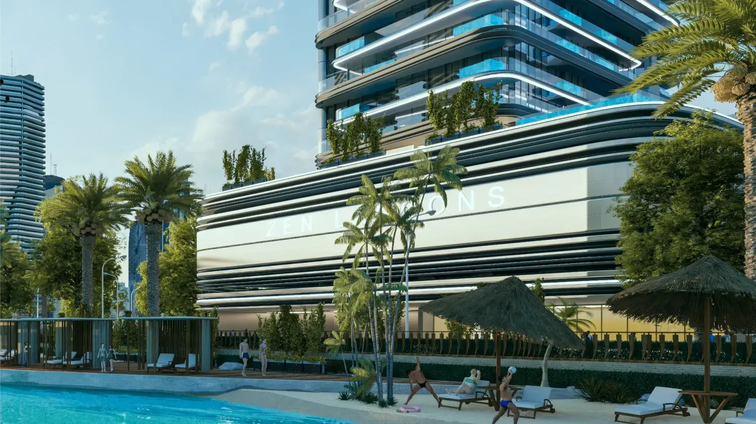 Zen Lagoons by Sanzen in Bukadra by Sanzen Developments - Exterior Image 4