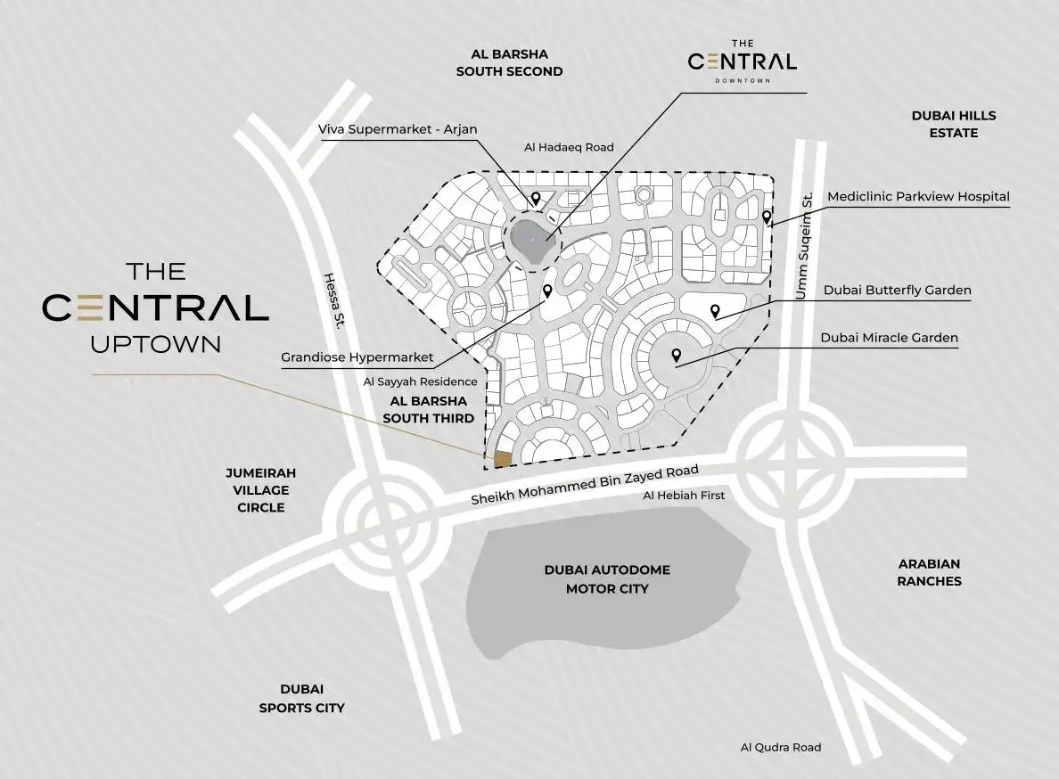 The Central Uptown master plan