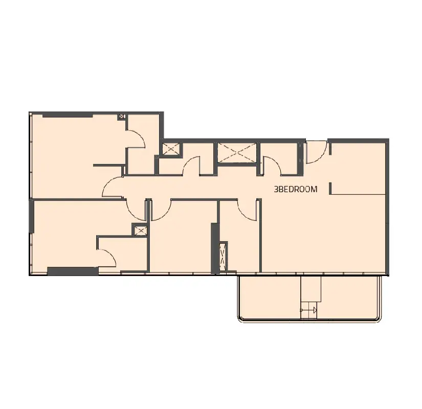 3 Bedrooms apartments - Reef 995