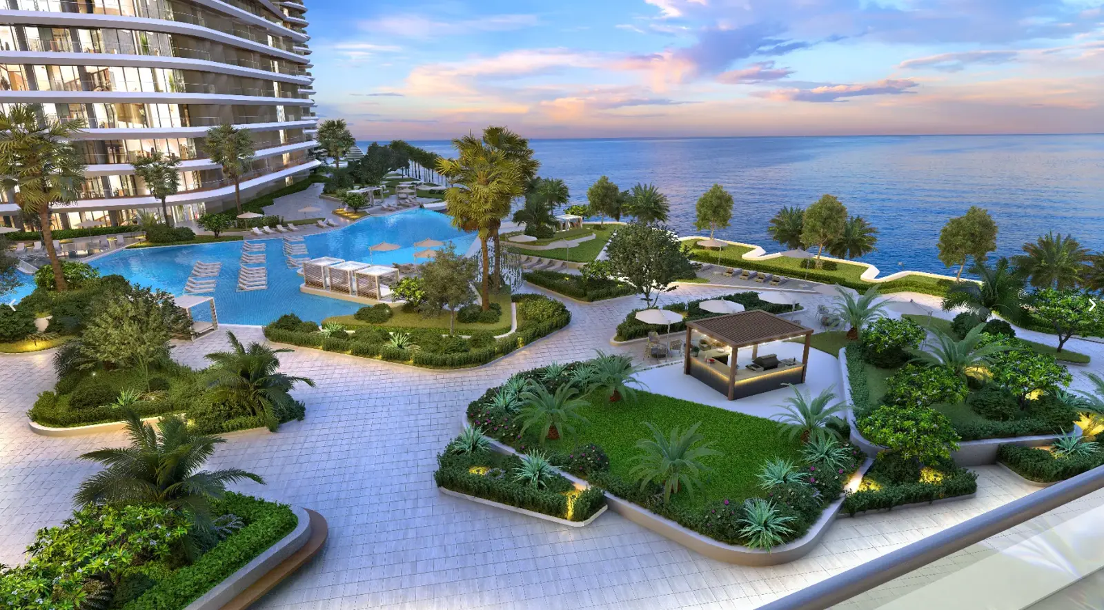 Yas Island Sea La Vie Residences Abu Dhabi modern waterfront towers set against serene sea views.