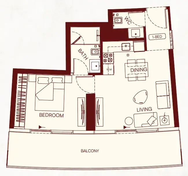 1 Bedroom apartments - Binghatti Skyflame