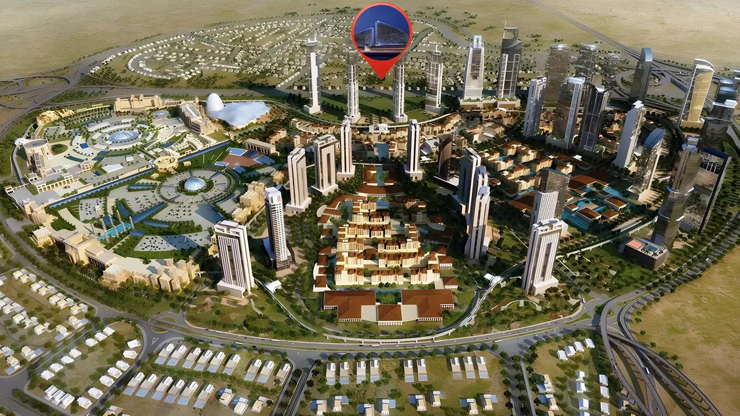 Binghatti Skyflame Master Plan