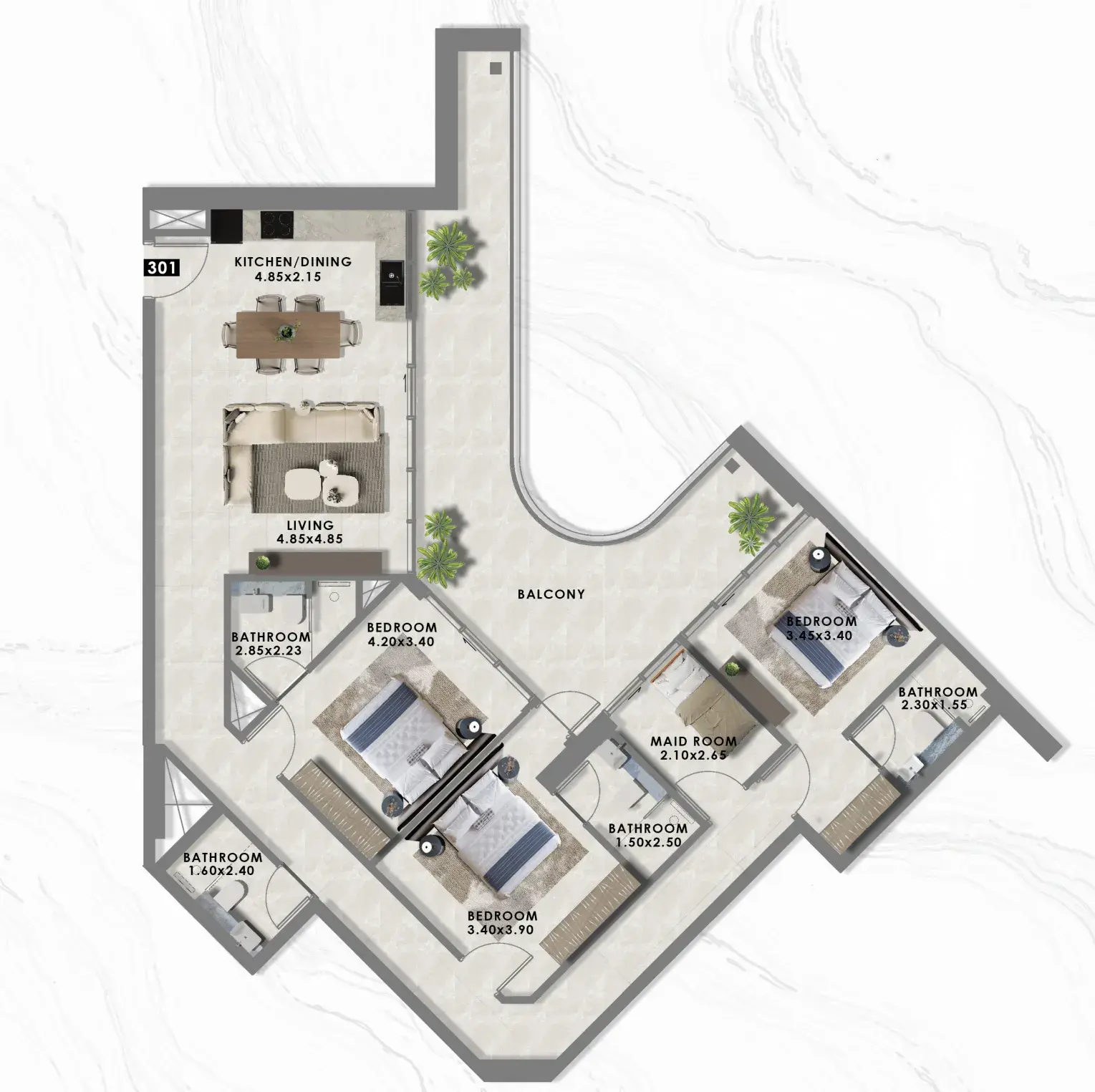 3.5 bedrooms apartments - Floarea Lakes