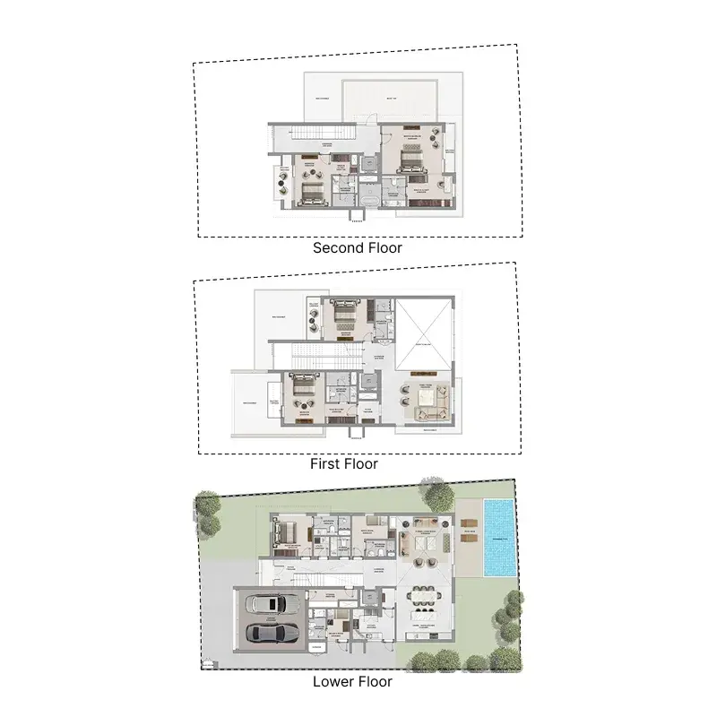 5.5 bedrooms villa - The Orchard at Sobha City