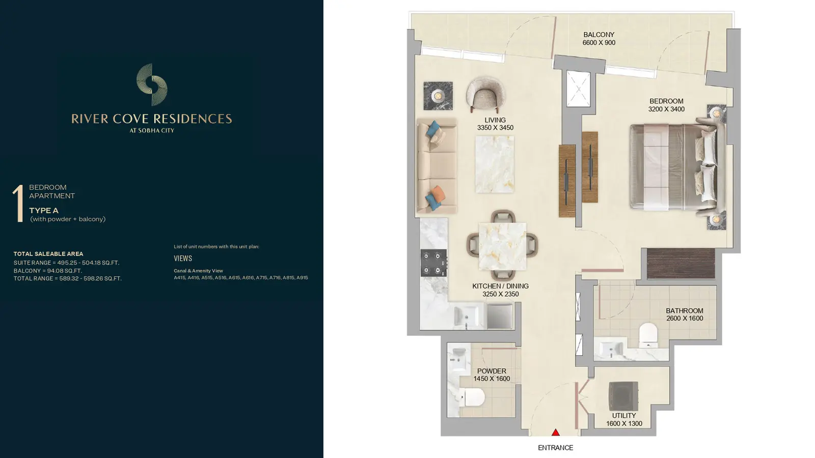1 Bedroom Apartment floor plan