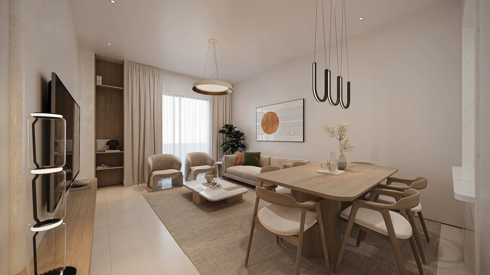 Kitchen2 at Al Reeman Residences 01 development in Al Shamkha, Abu Dhabi.jpg