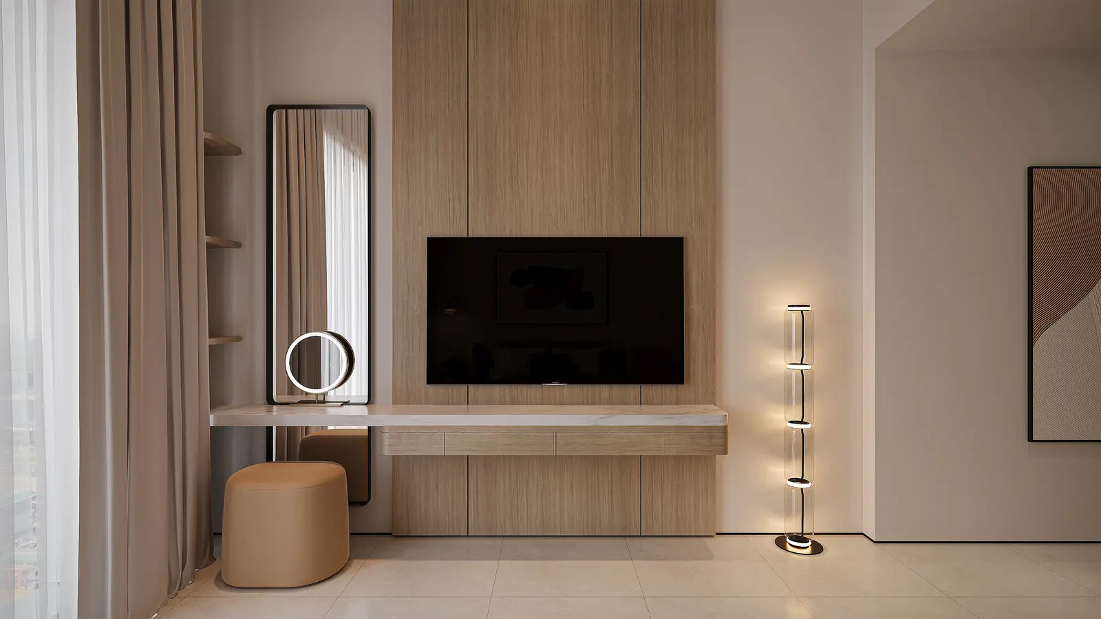 Corridor at Al Reeman REsidences 01 development in Al Shamkha, Abu Dhabi..jpg