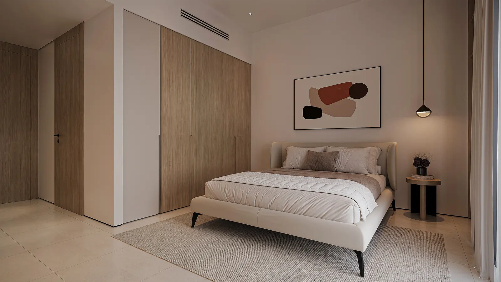 Corridor at Al Reeman REsidences 01 development in Al Shamkha, Abu Dhabi.jpg