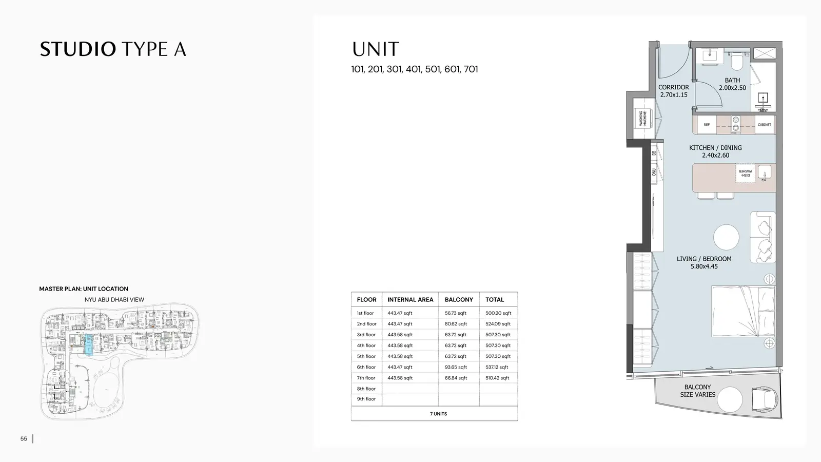 Studio floor plan
