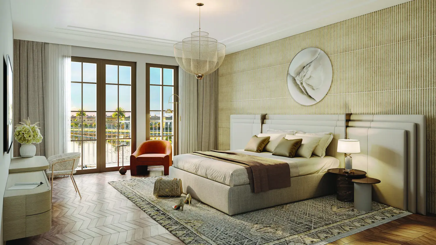 Bloom Living Almeria elegant bedroom with modern finishes and natural light