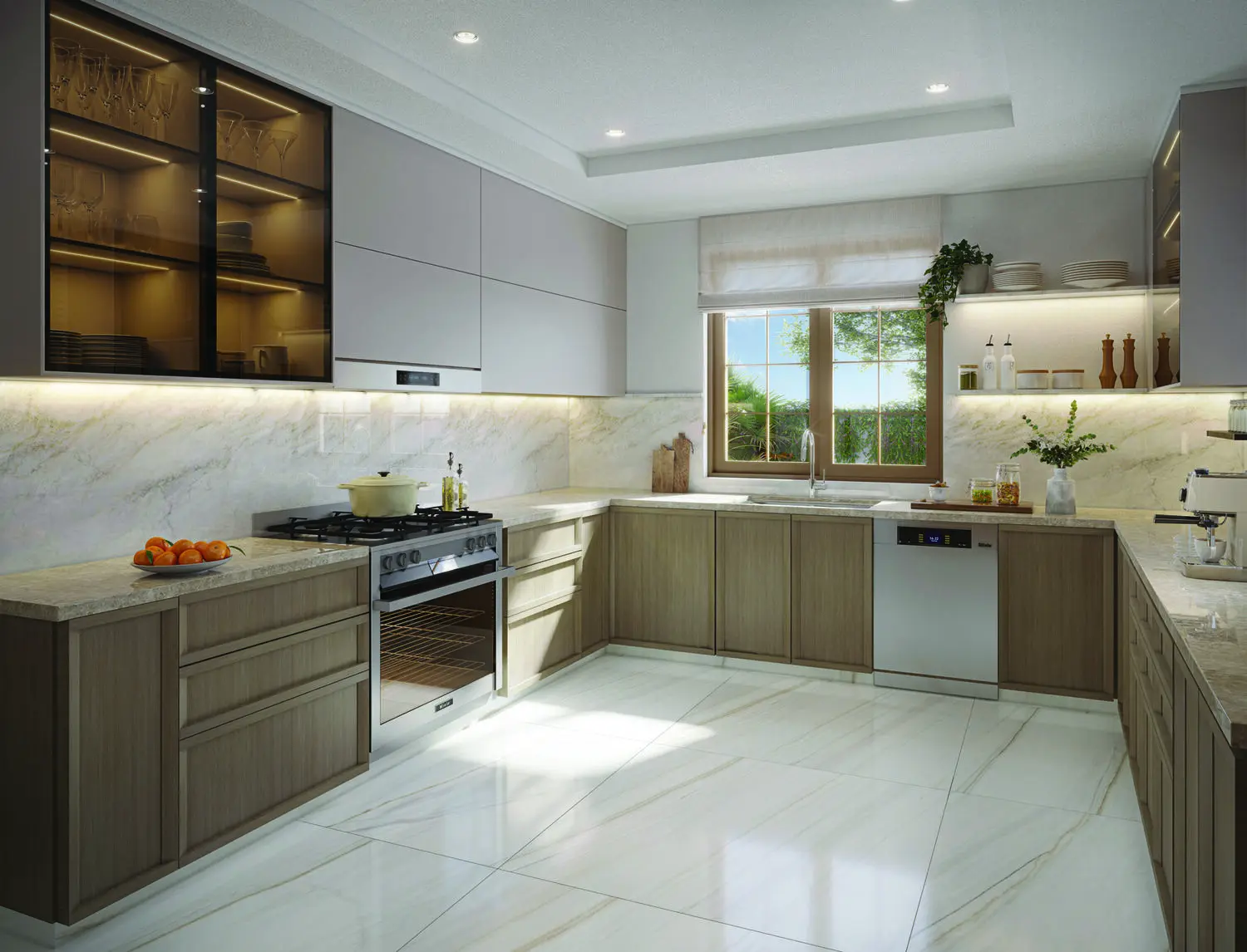 Bloom Living Almeria contemporary kitchen with premium cabinetry and modern finishes