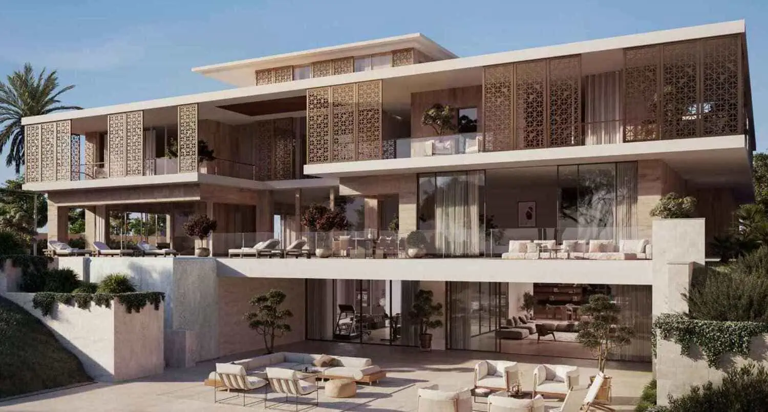 Nawayef Mansions exterior view by Modon Properties in Nawayef West, Hudayriyat Island, Abu Dhabi luxury villas