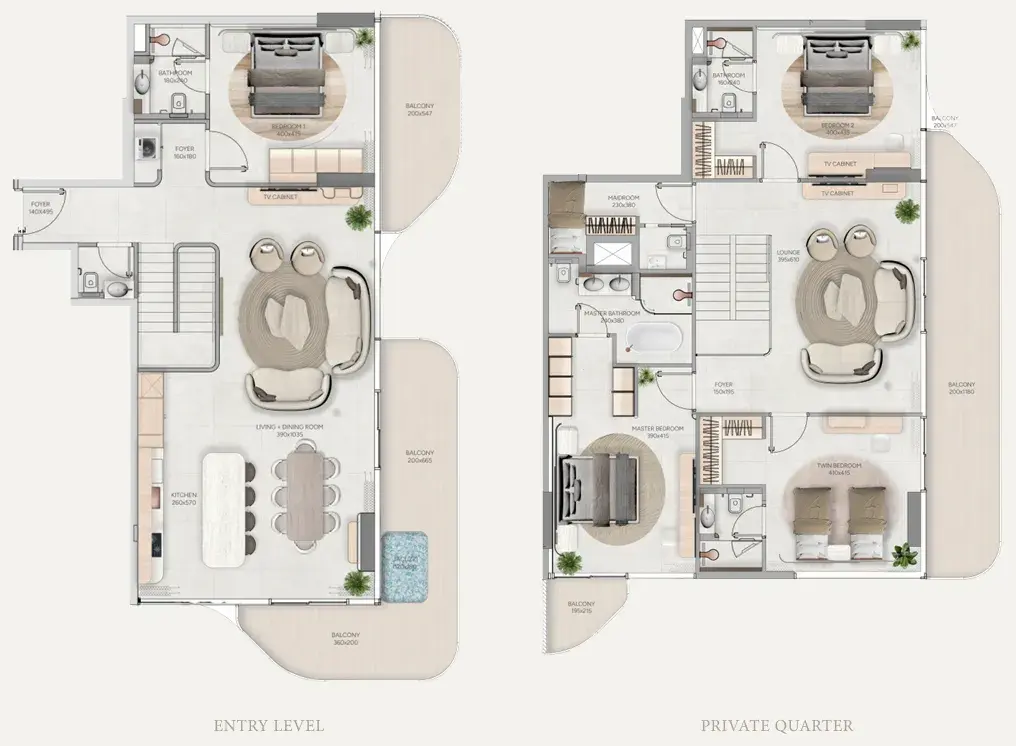 4 Bedrooms duplex - Vestoria Bay