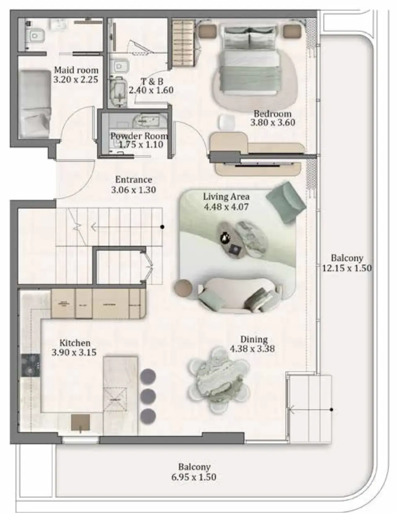 3 Bedrooms townhouse - Flow Residences