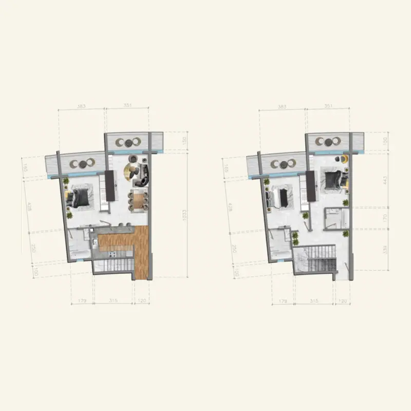 3 bedroom floor plan