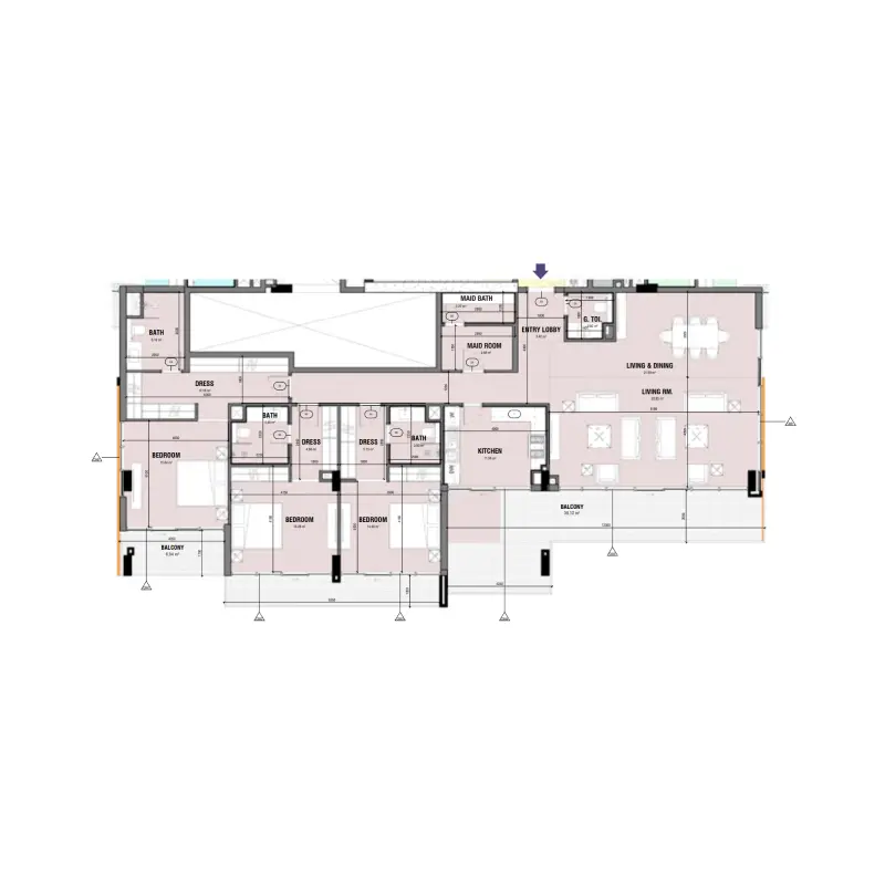 3 bedroom floor plan