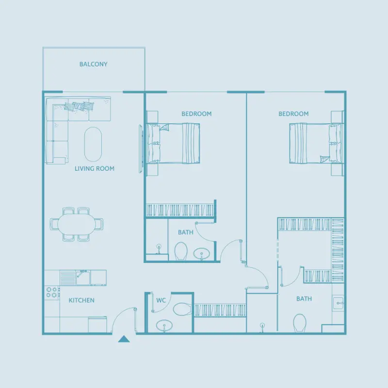 2 bedroom