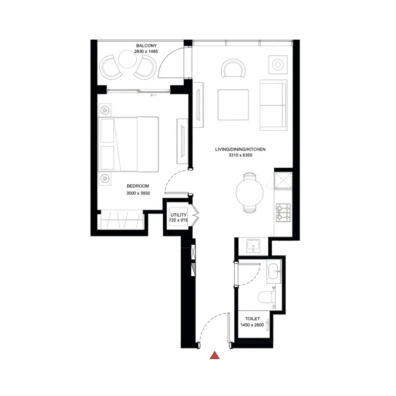 1 bedroom