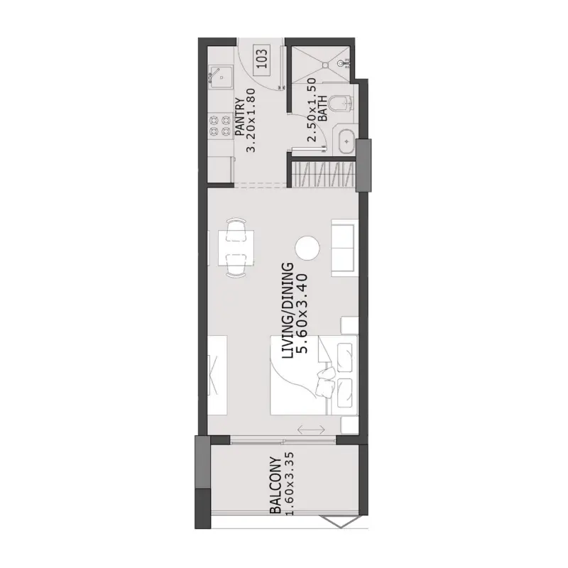 Studio floor plan