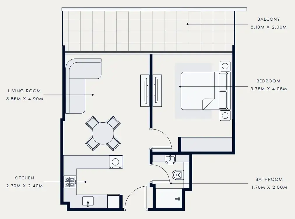 1 Bedroom apartments - Riviera Azure