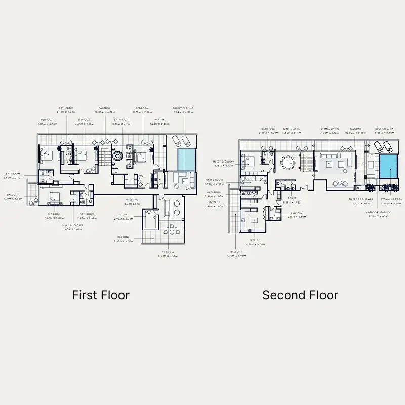 4 Bedrooms penthouse - Riviera Azure