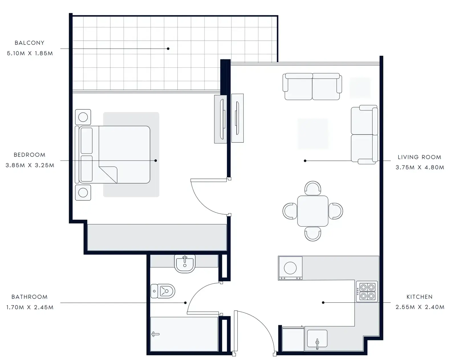 1 Bedroom apartments - Riviera Beach Front