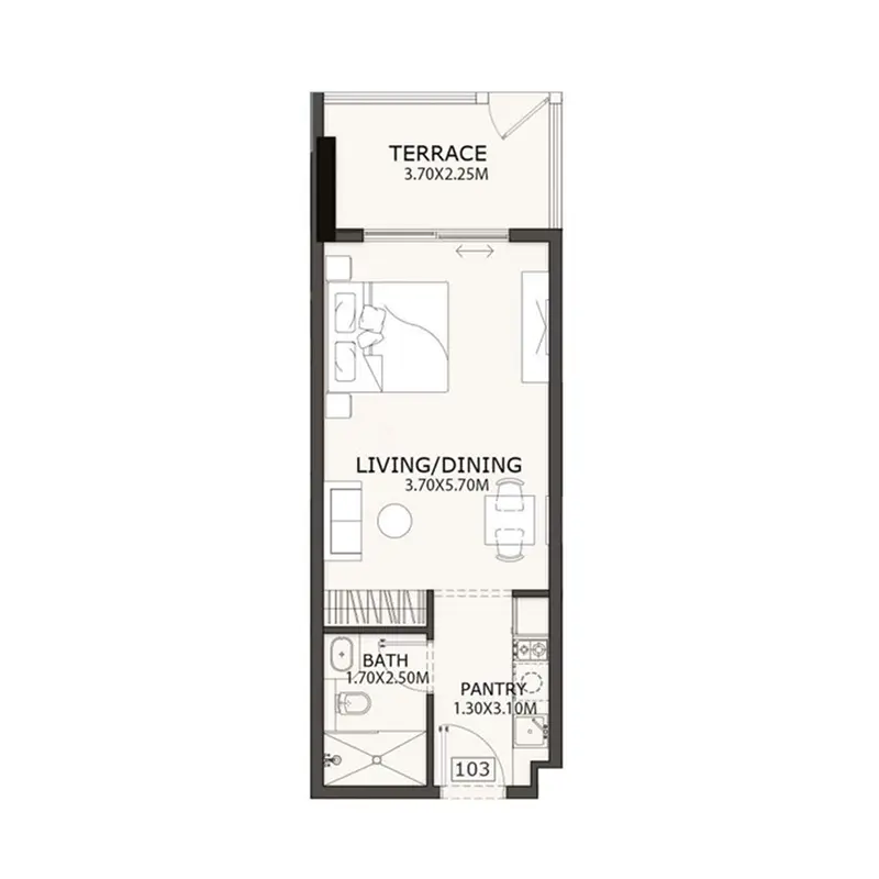 Studio floor plan