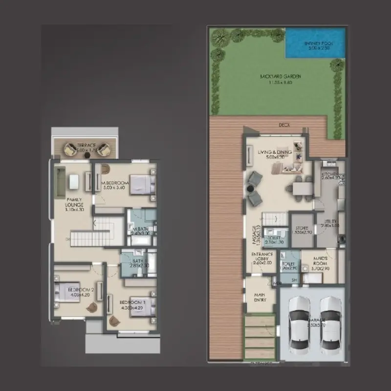 3 bedroom floor plan