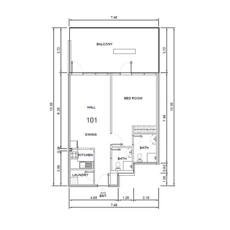 1 bedroom