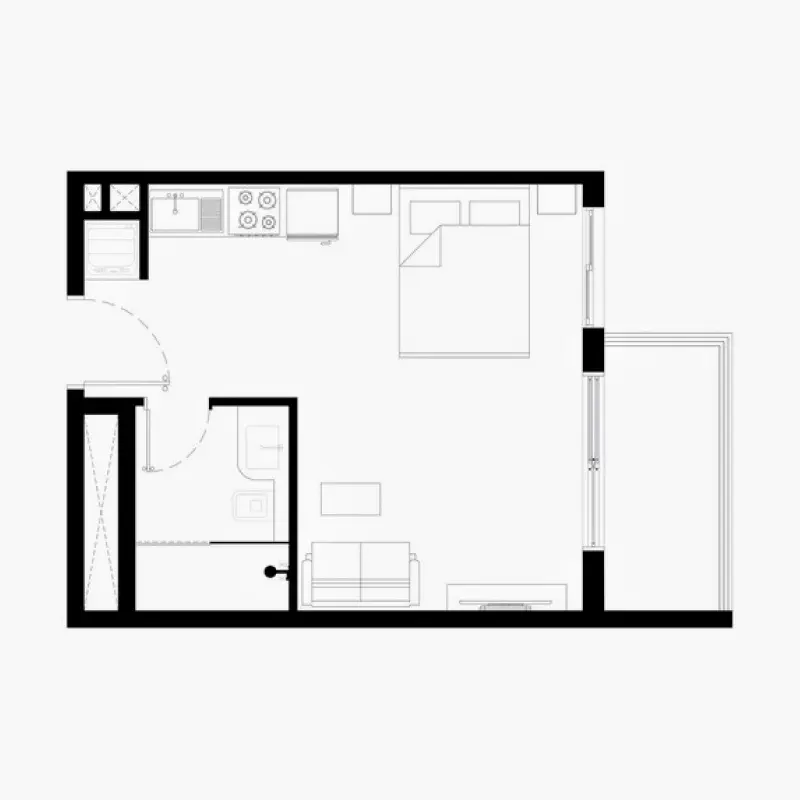 Studio floor plan