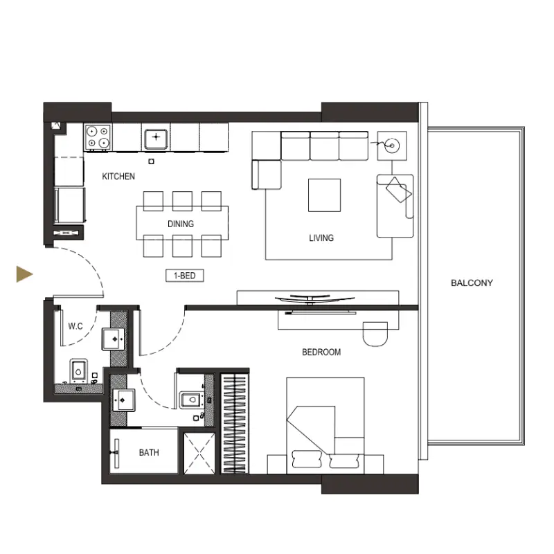 1 bedroom