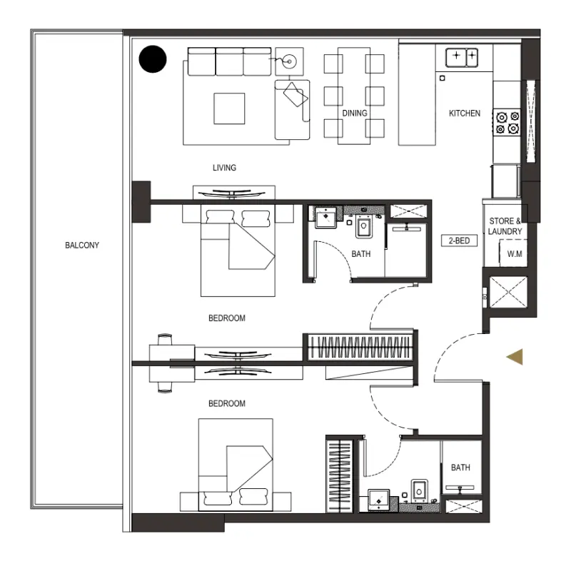 2 bedroom