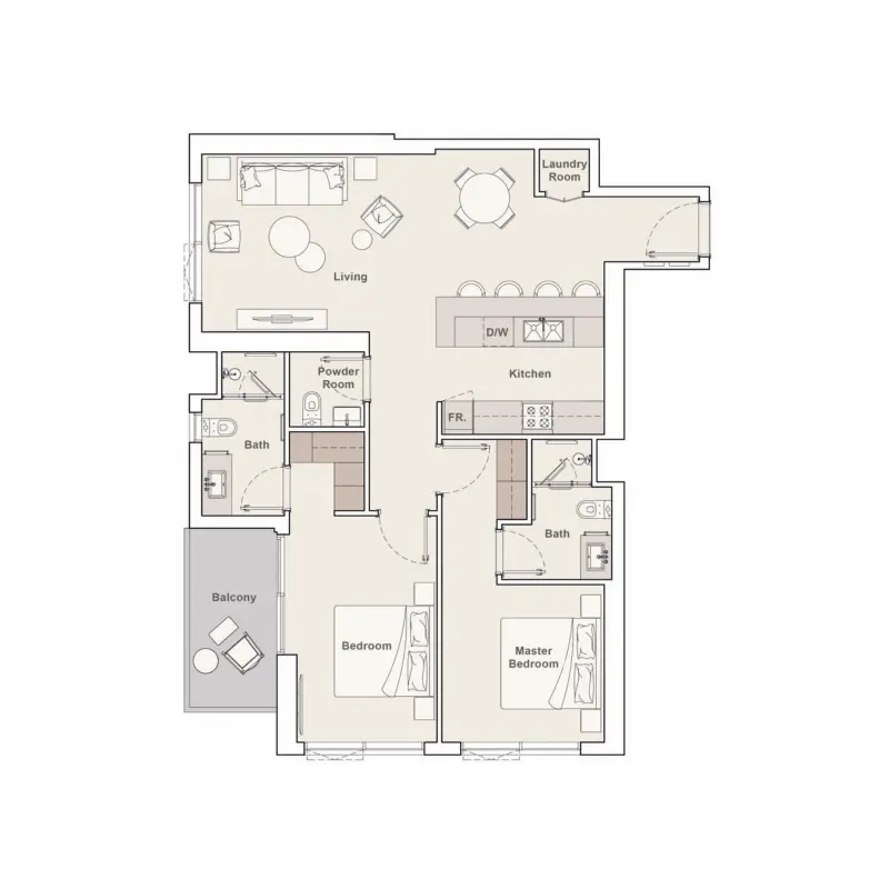 2 bedroom