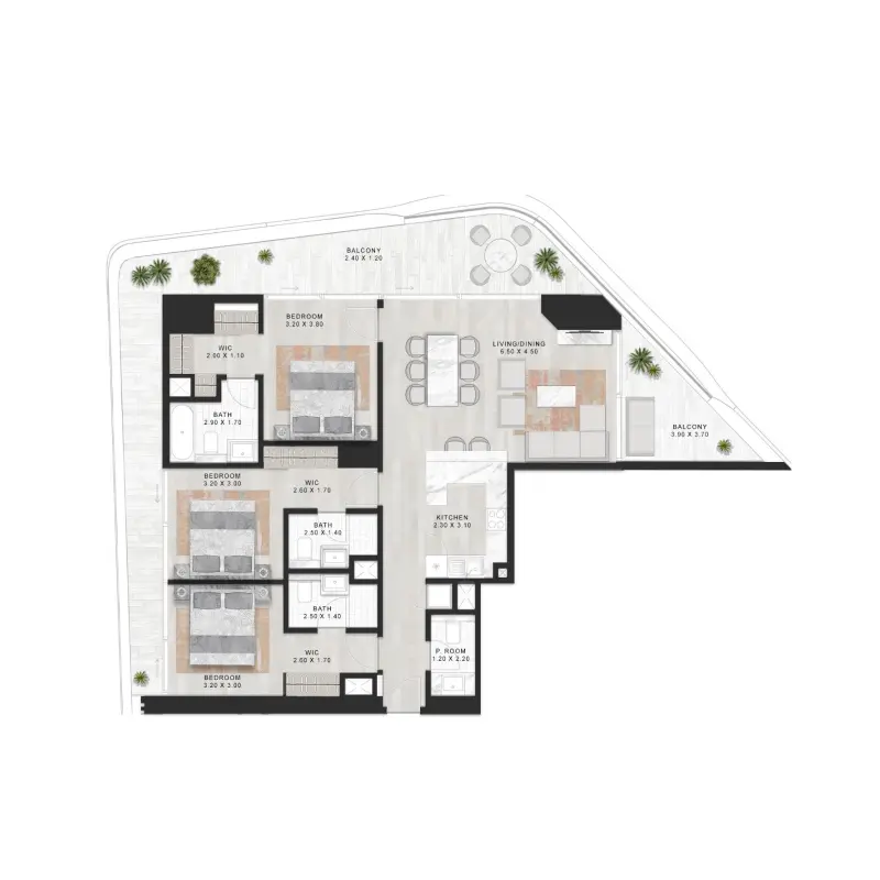 3 bedroom
