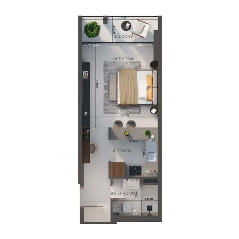 Studio floor plan