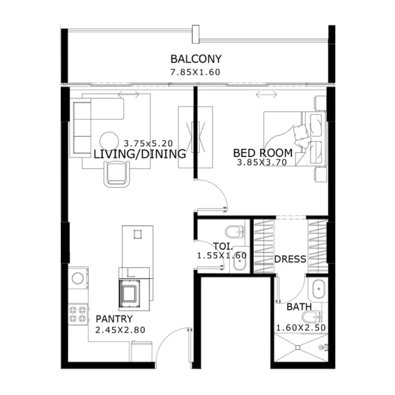 1 bedroom
