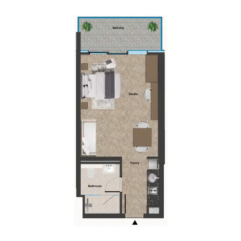 Studio floor plan